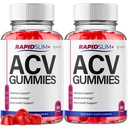 (2 Pack) Rapidslim ACV Gummies, Official Rapidslim ACV Supplement Gummys with All Natural Ingredients, Advanced Health & Wellness Support with Premium Quality Vitamins for Women & Men (120 Gummies)