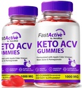 NutraRize (2 Pack) Fast Active Keto ACV Gummies for Weight Loss, Official FastActive Keto+ACV Gummy, All-Natural Apple Cider Vinegar, Delicious Chewable Gummie, Premium Gomitas Review (120 Gummies)