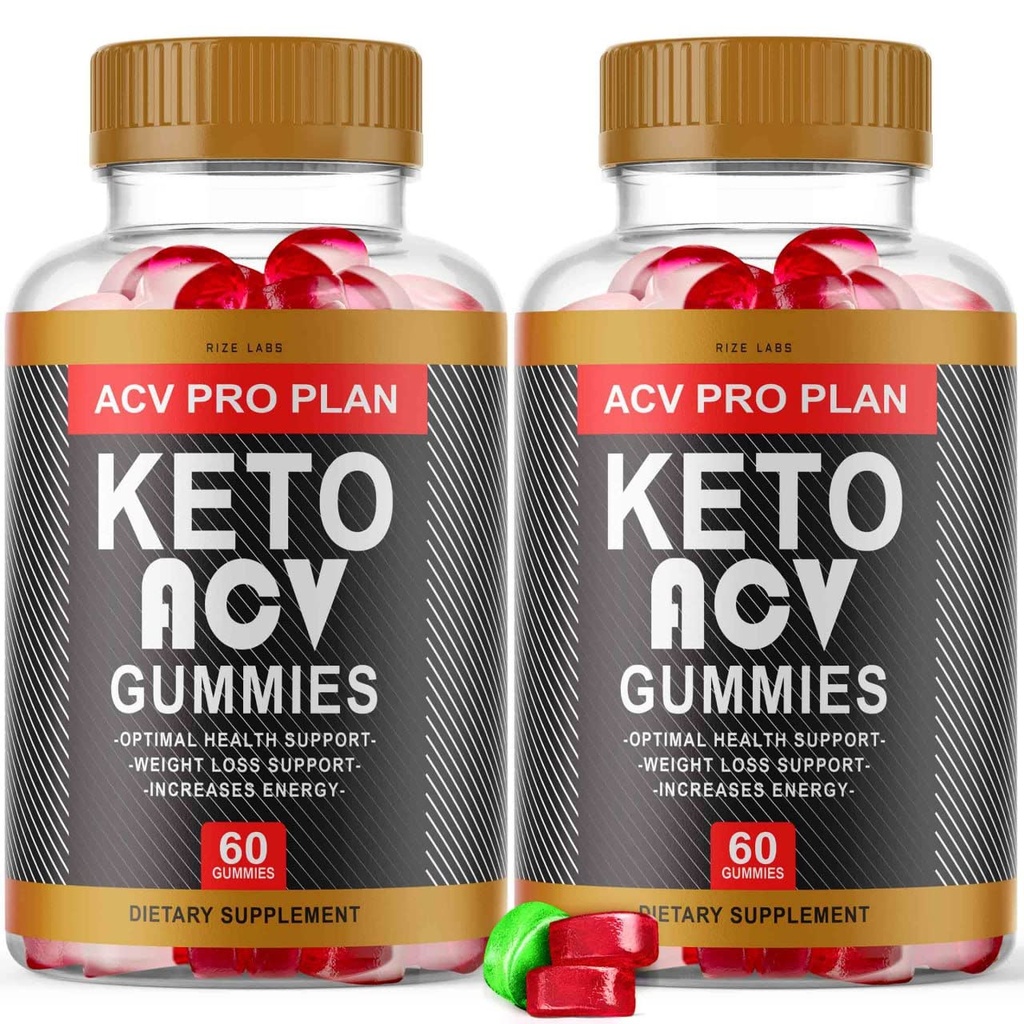 ACV Pro Plan Keto Gummies for Weight Loss Keto+ACV Health Support Advanced Formula (120 Gummies) (Pack of 2)