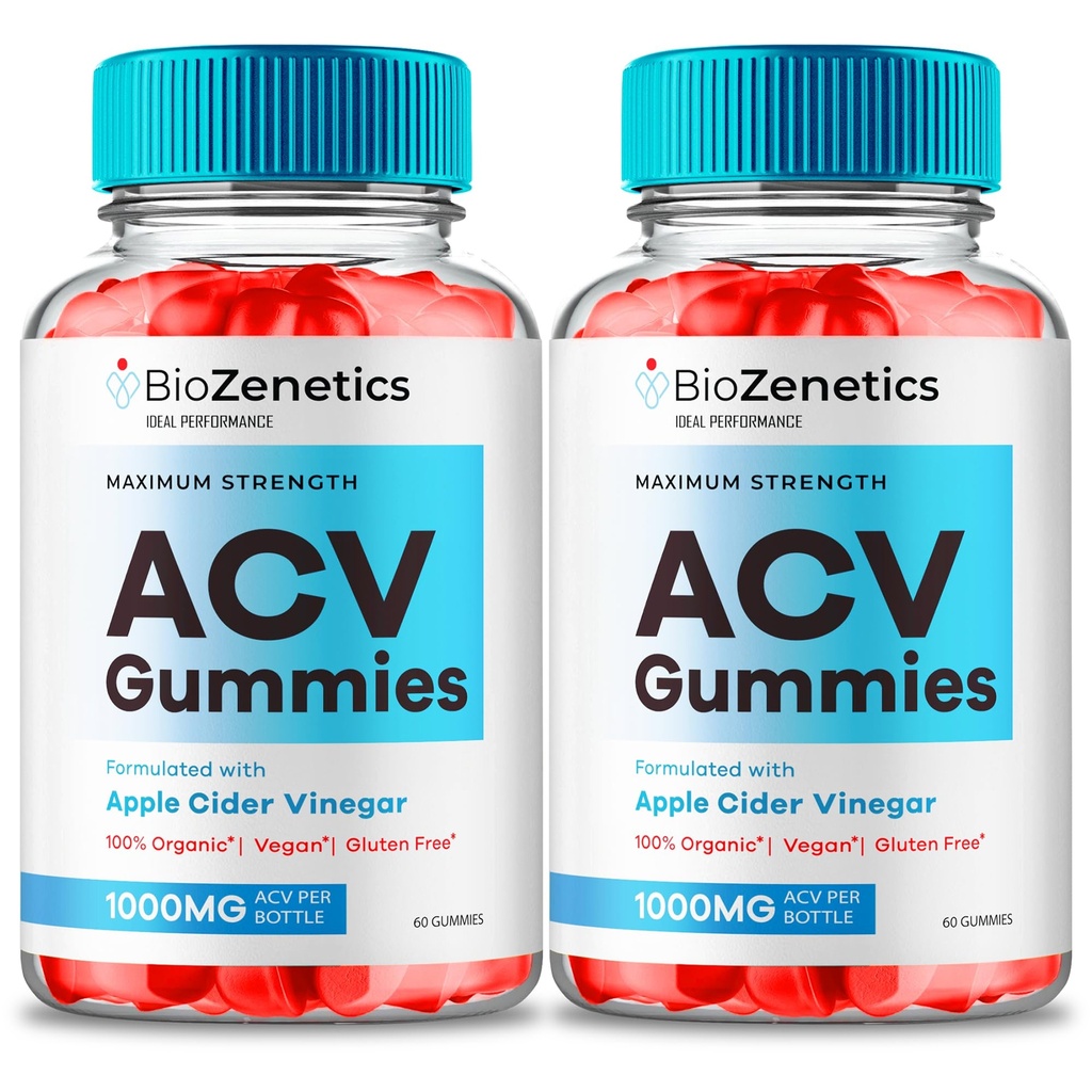 BioZenetics Gummies, Bio Zenetics Keto ACV Supplement Gummies - Maximum Strength, BioZenetics Keto + ACV Gummy, All Natural Bio Zenetics Keto+ACV Gummy, Premium Formula Gummys Reviews (2 Pack)