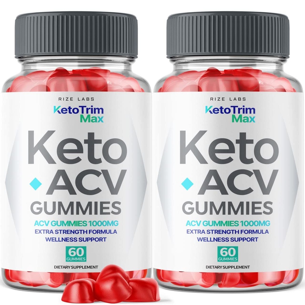 Keto Trim Max ACV Gummies for Advanced Weight Loss with Apple Cider Vinegar Supplement Reduces Belly Fat Provides Extra Strength (120 Gummies)