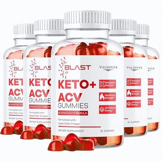 Dietary Supplement — (5 Pack) Blast Keto ACV Gummies - Official Blast Keto ACV Advanced Premium Vitamin Gummys, Blast Keto All Natural Apple Cider Vinegar Formula, BlastKeto ACV Review, 150