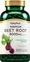 Piping Rock Beet Root Powder Capsules | 320 Pills | Herbal Extract Supplement for Men and Women | Beta Vulgaris | Non-GMO, Gluten Free