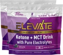 Cétones Réelles Céto D Exogènes BHB + MCT + Electrolytes, Poudre de mélange sans caféine, Tarte de raisin pour la cétose rapide (56 portions)