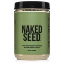 Graines nues - 4 graines en poudre de protéines, seulement 4 ingrédients - Chia, pastèque, tournesol et graines de citrouille - Sans gluten, sans soja, végétalien, sans gmos, sans édulcorants artificiels - 15 portions