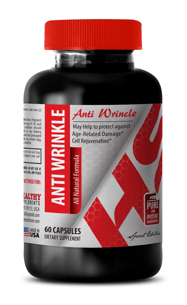 Anti-Wrinkle Complex - Resveratrol and Aloe Vera, Collagen and Green Tea, Grape Seed and Hyaluronic Acid, Aloe Vera and Turmeric, Anti-Wrinkle Resveratrol, Botanical Boost with Turmeric 1Bot