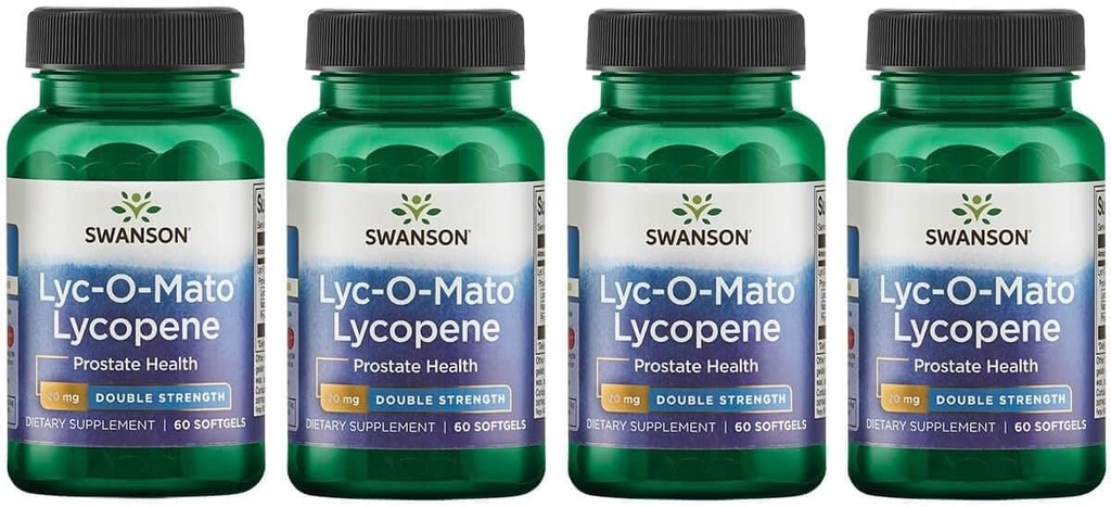 LYC-O-Mato Lycopène 20 Milligrammes 60 Sgels (4 Pack)