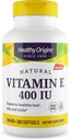 Origines saines Vitamine E 400 UI (naturelle, non-OGM, sans gluten, soutien de la peau, soutien cardiovasculaire), 180 softgels