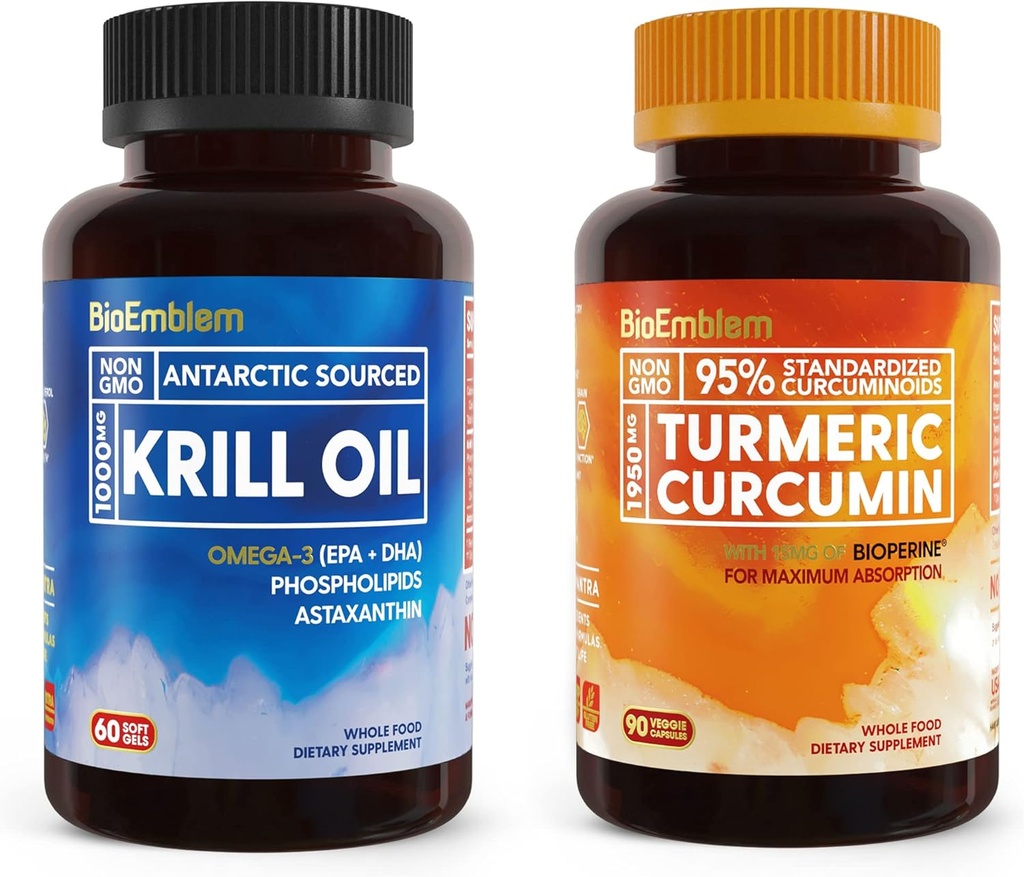 Supplément huile de krill antarctique de BioEmblem Curcumin curcumin curcumin curcumin curcumin curcumin curcumin curcumin curcumin curcumin curcumin avec BioPerine