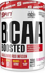 SAN BCAA Punch aux fruits boostés - Acides aminés à chaîne ramifiée premium pour la récupération musculaire et l'énergie