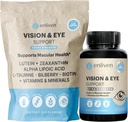 Lutéine et Zeaxanthin Eye Health Supplement (supplément pour la santé des yeux) Support de la vision avec des antioxydants, du zinc, de la vitamine C et de la vitamine E) Aide à réduire la souche oculaire, soutenir la santé maculaire et la clarté 60 Capsules Fabriqués aux États-Unis