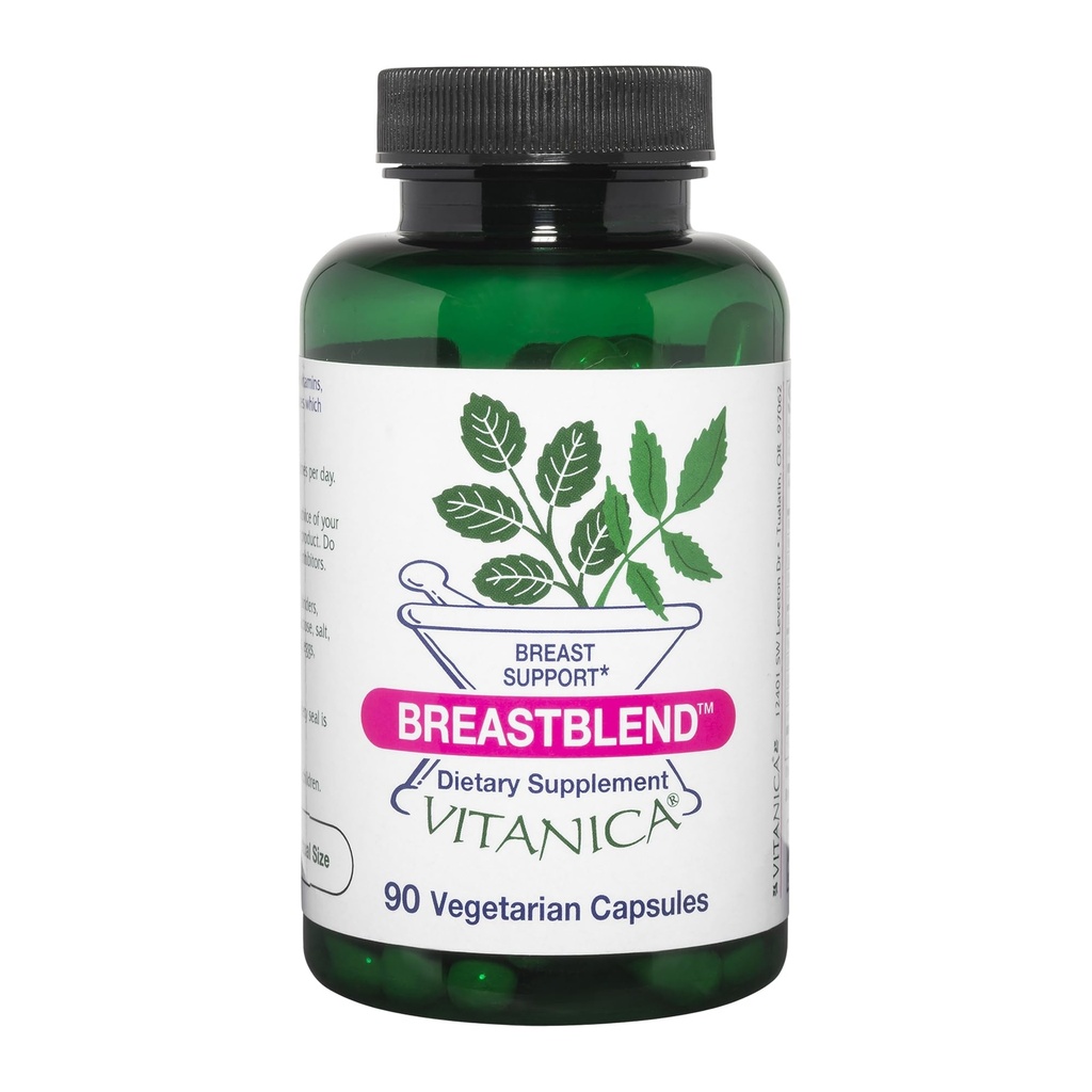 Vitanica BreastBlend, Soutien aux soins mammaires, Vegan, 90 Capsules