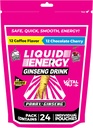 VITAL 4U® Liquid Energy Shot - Coffee & Chocolate Cherry Combo Pack, Ginseng, B Vitamins, Naturally Sweetened, 24 ct