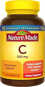 Nature faite de vitamine C, 500 mg (250 capsules) L'emballage peut varier