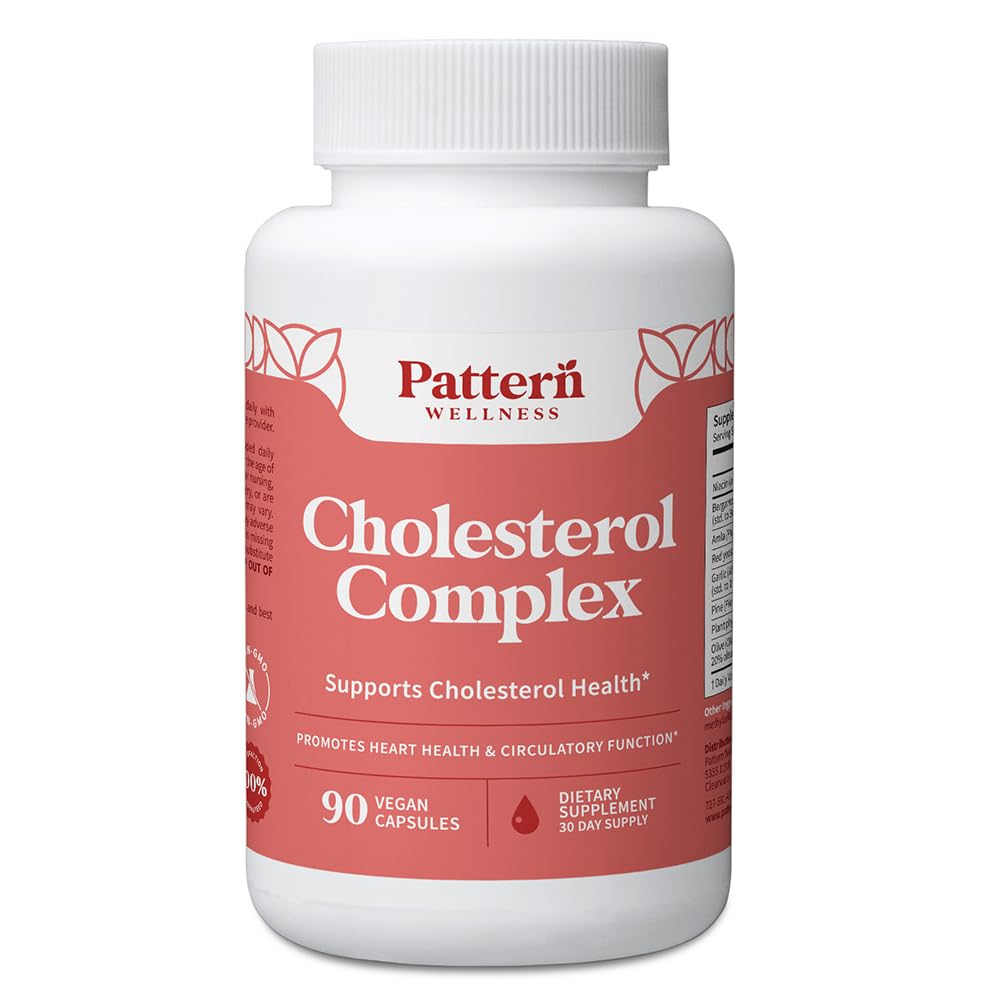 Modèle complément complexe de cholestérol de mieux-être - Formule d'équilibre tout-naturel - Boost général de bien-être - 3e laboratoire party testé - 90 capsules végétaliennes