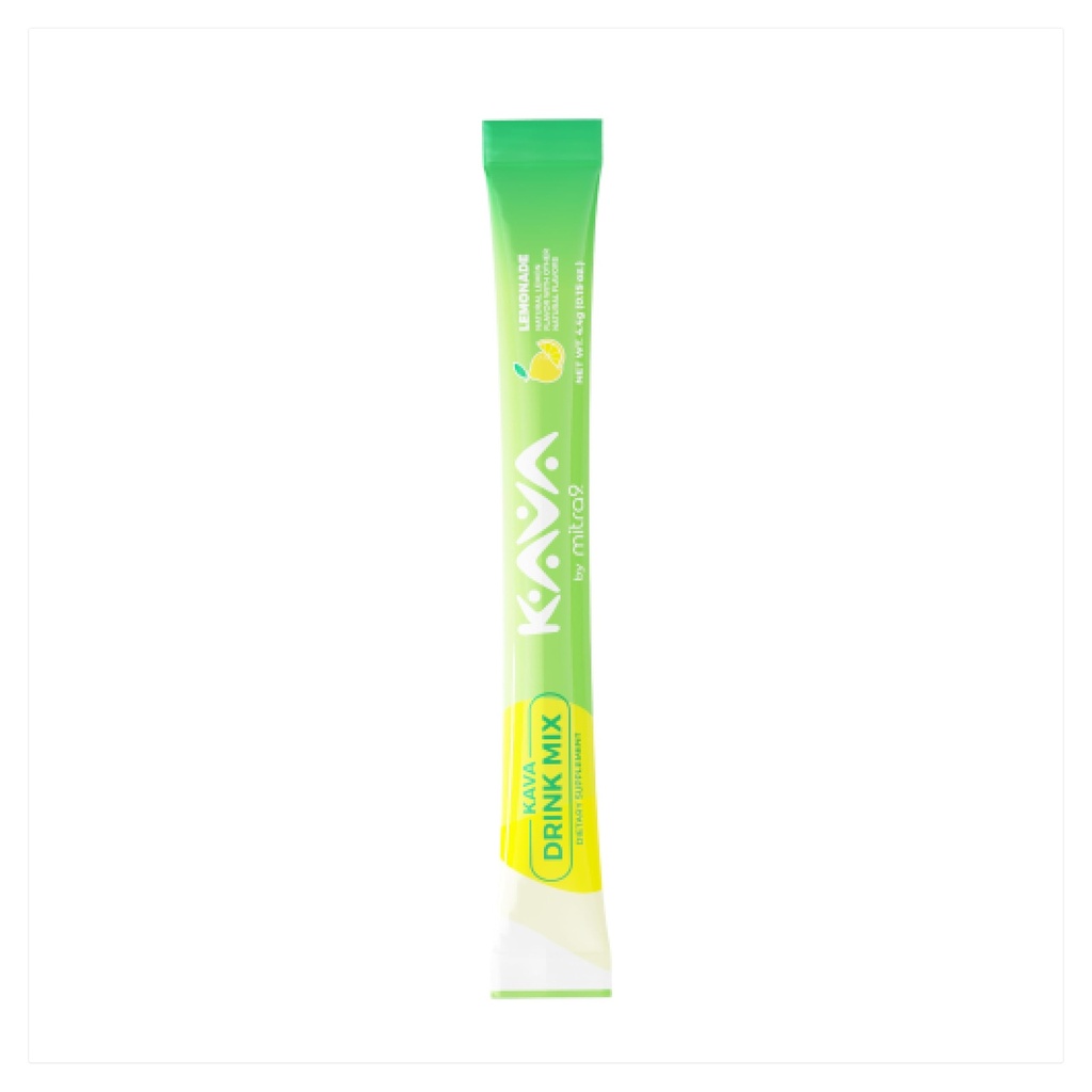Mitra9 Kava Powder RelaxPak - Lemonade Kava Extract Powder Packets Enhancer (en anglais seulement) Mood Enhancer (en anglais seulement) Plant Based (en anglais seulement) Promotes Natural Calm & Clarity (en anglais seulement) Easy Open Single-Serving Stick (5)