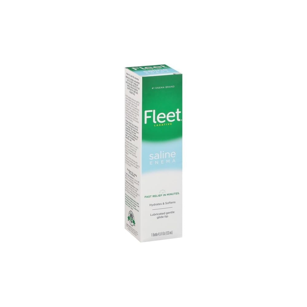 Fleet Enema, Ready-to-Use Saline Laxative, 4.5 Fluid Ounce