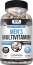 Kaya Naturals Multivitamine pour hommes - Multivitamine de la prostate pour hommes - Supplément quotidien multiminéral - Pills pour hommes - Soutient une prostate saine - Vitamines para Humbres - 180 Capsules de Veggie