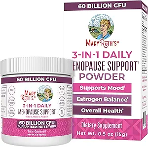 MaryRuth Organics 3-en-1 Probiotiques de la ménopause pour les femmes Testés cliniquement Supplément de la ménopause pour les femmes