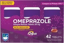 Rite Aid Acid Reducer Omeprazole Comprimés à libération différée - 20 mg, 3 bouteilles, 14 Comptez chacun (42 Nombre total), Non aromatisé, Heartburn Relief, Heartburn Medicine, Treats Frequent Heartburn