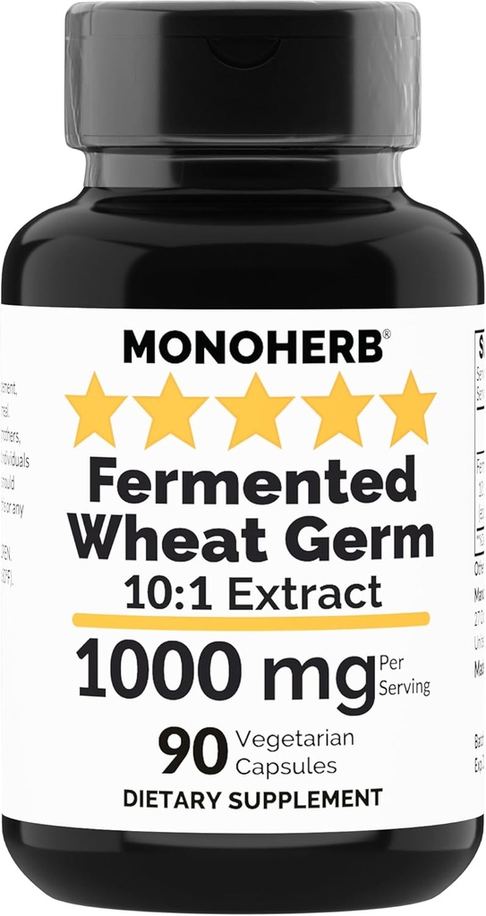 MONOHERB Extrait de germe de blé fermenté 1000 mg - 90 capsules végétariennes - Spermidine