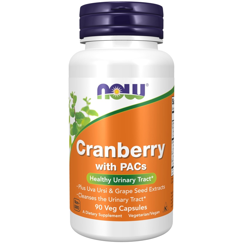 MAINTENANT Suppléments, canneberge avec PAC, plus Uva Ursi et extraits de graines de raisin 90 capsules de légumes