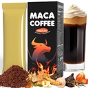 Maca Coffee Instant Cold Brew with Arabica Bean Powder, Ginseng, Cordyceps & Ashwagandha, Energy Boost, Additive-Free