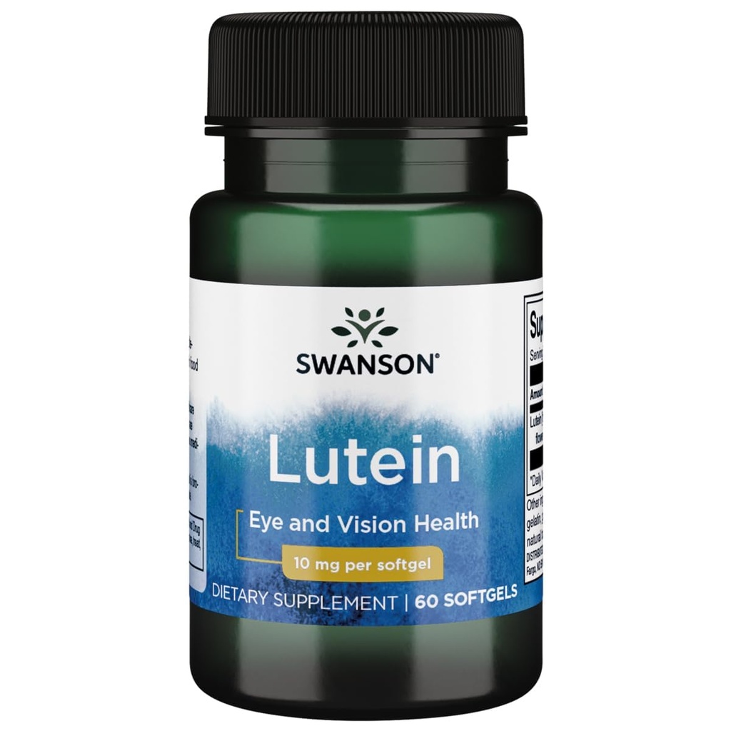 Swanson Lutein 10 Milligrammes 60 Sgels