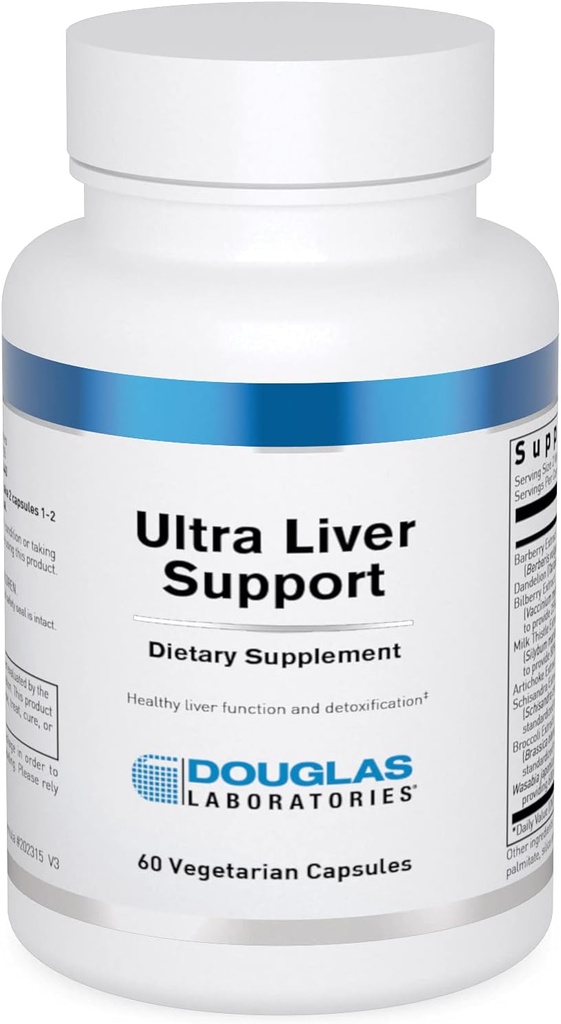 Douglas Laboratories Ultra Liver Support (en anglais seulement) Supporte le foie et le trac gastro-intestinal avec des nutriments lipotropiques et des ingrédients à base de plantes 60 Capsules