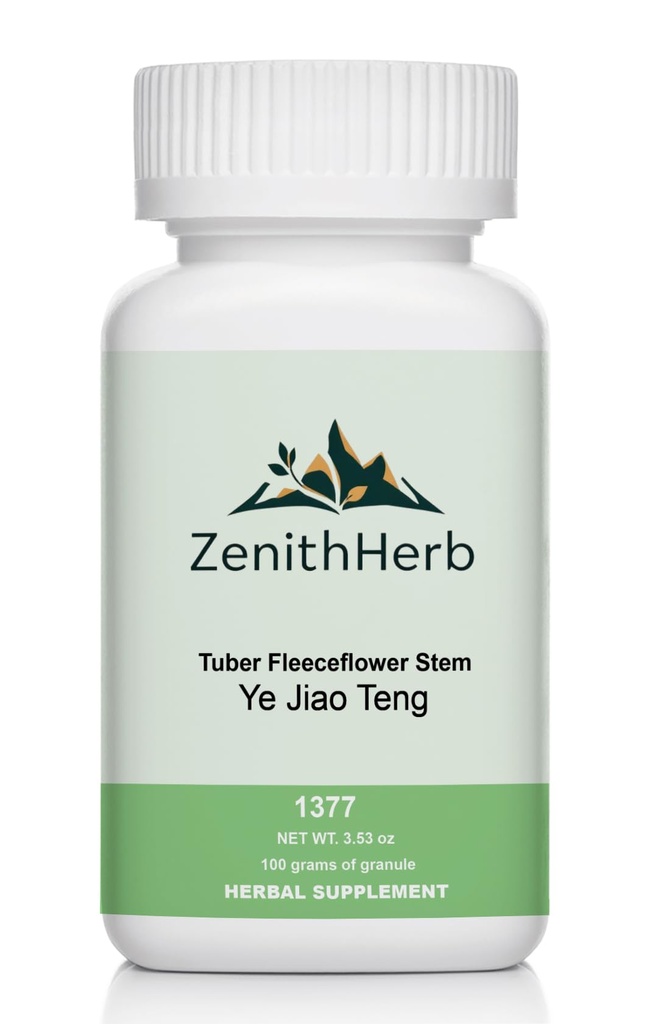 Tuber Fleeceflower Stem, Ye Jiao Teng, Herbal Supplement Granules, 100 Grams/Bottle