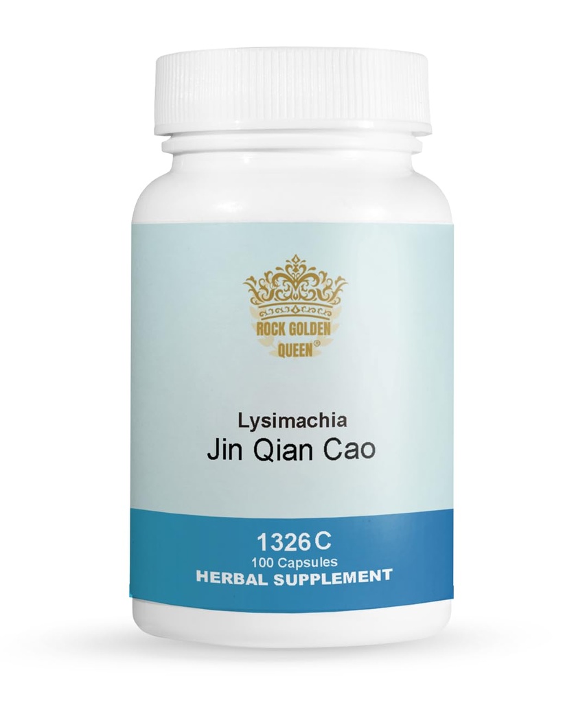 Jin Qian Cao, Gold Coin Grass, 100 Capsules/Bottle (2 Bottles)