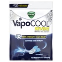 Vicks VapoCool gouttes de Gorge Médiquée Grave, Menthol Max Strength, Douleurs de Gorge Apaisante, Saveur de Givre d'Hiver, 45ct