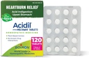 Comprimés d'acide Boiron pour soulager le reflux acide, les brûlures d'estomac, l'indigestion et l'estomac relevé - 120 Compte (2 paquets de 60)