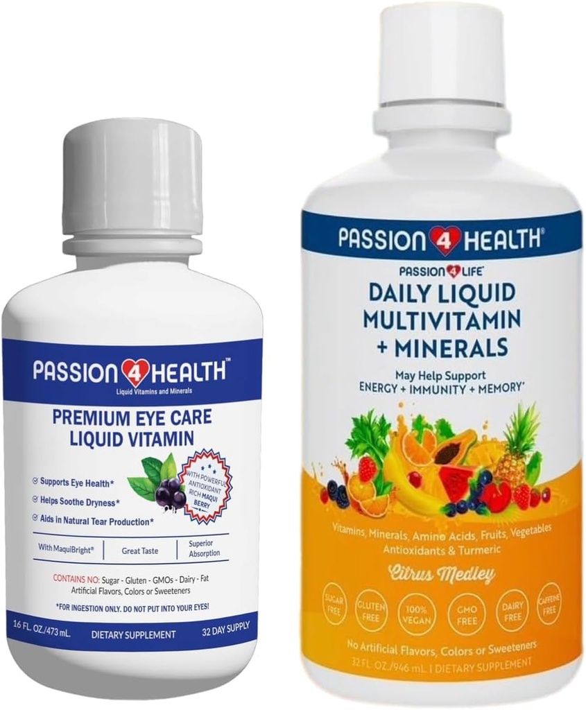 Premium Eye Care Liquid Vitamins Bundle