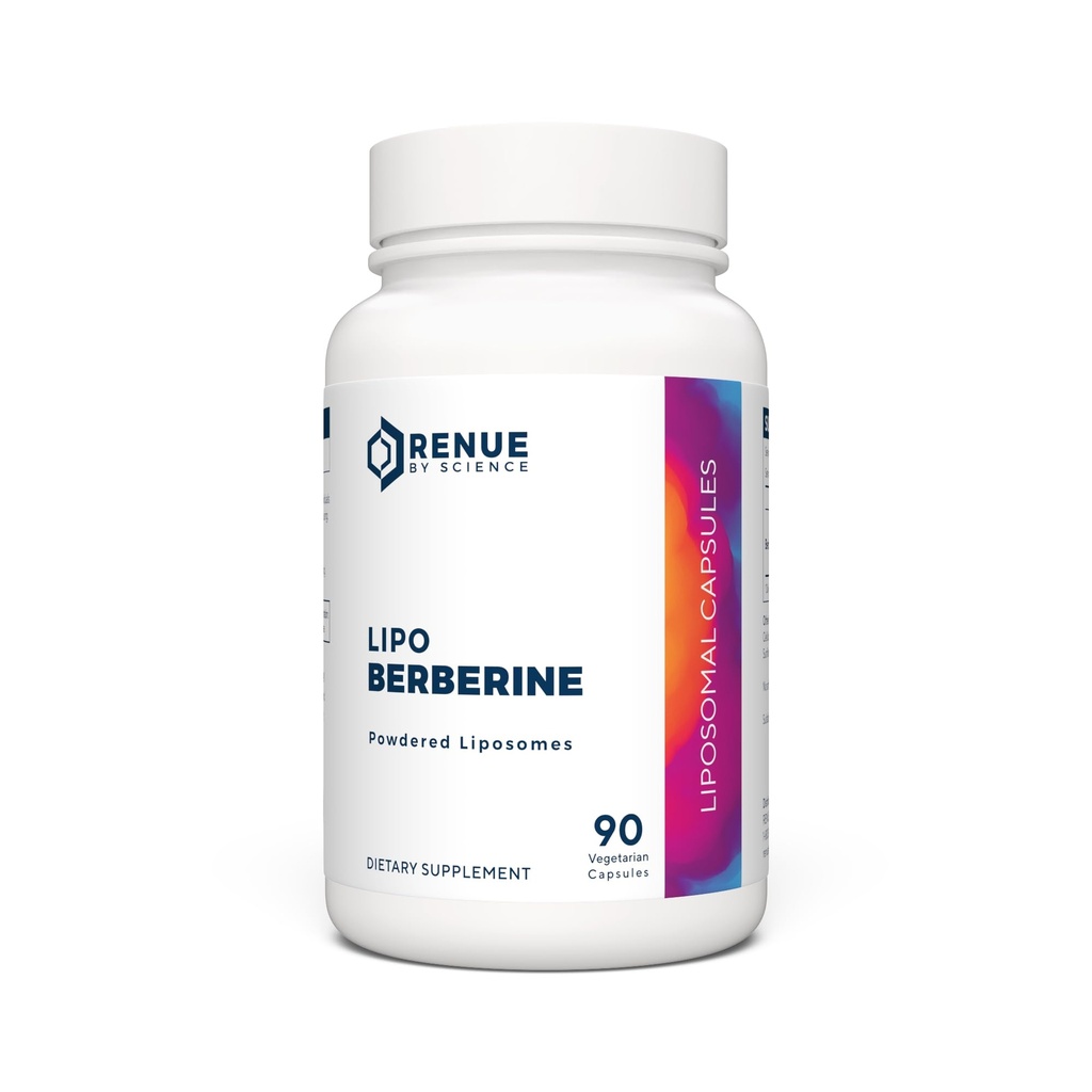 Renue By Science Berberine (90 capsules de supplément de Berberine) - 250mg Berberine par portion (250mg) Formule biodisponible pour une absorption accrue (100 mg)