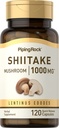 Piping Rock Shiitake Mushroom Supplement | 120 Capsules | Lentinus Edodes Herbal Extract | Non-GMO, Gluten Free