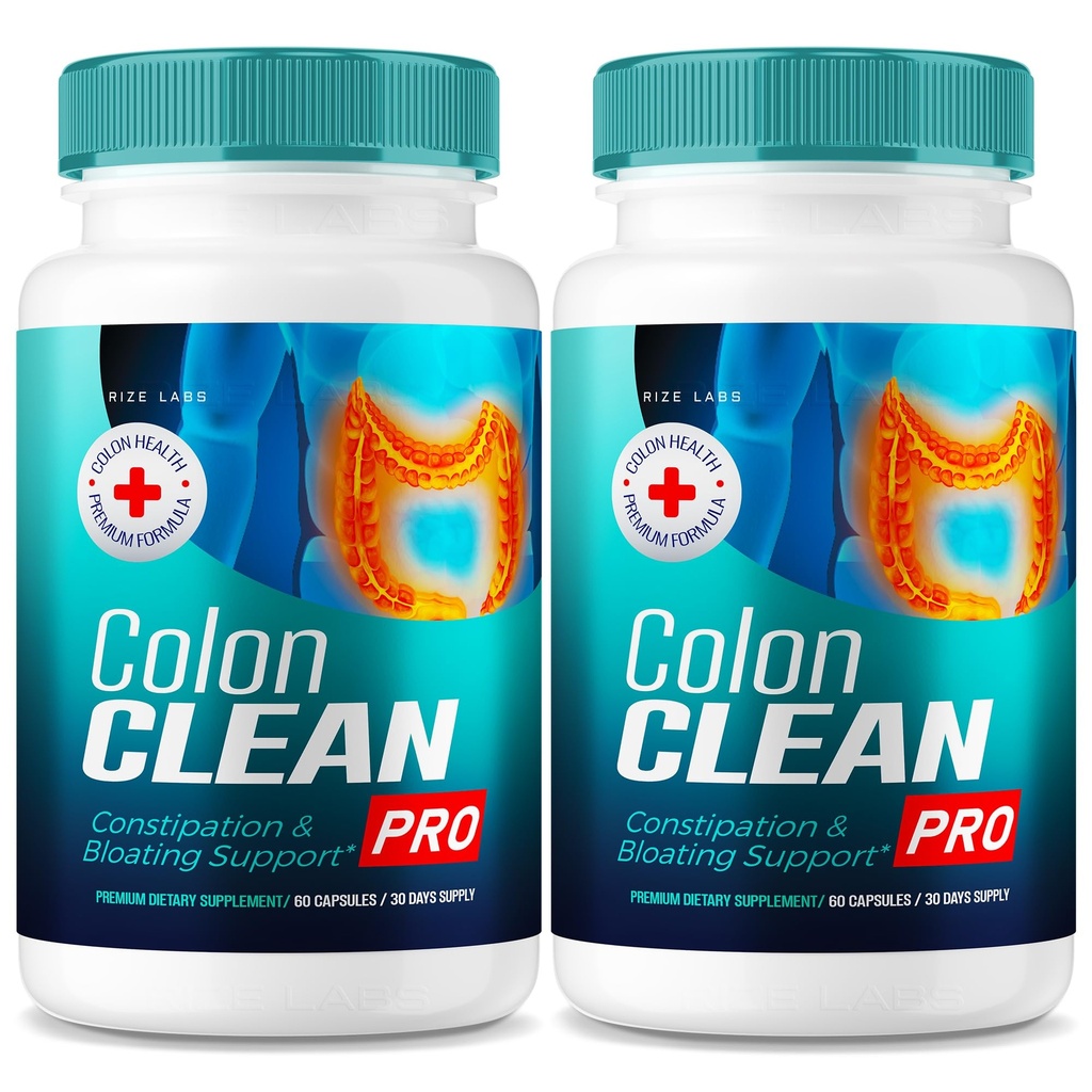(2 Pack) Colon Clean Pro Capsules, Colon Clean Pro All-Natural Pills to Relieve Bloating, Colon Clean Pro Advanced Formula for Gut Health, ColonClean Pro Supplement, Reviews (120 Capsules)