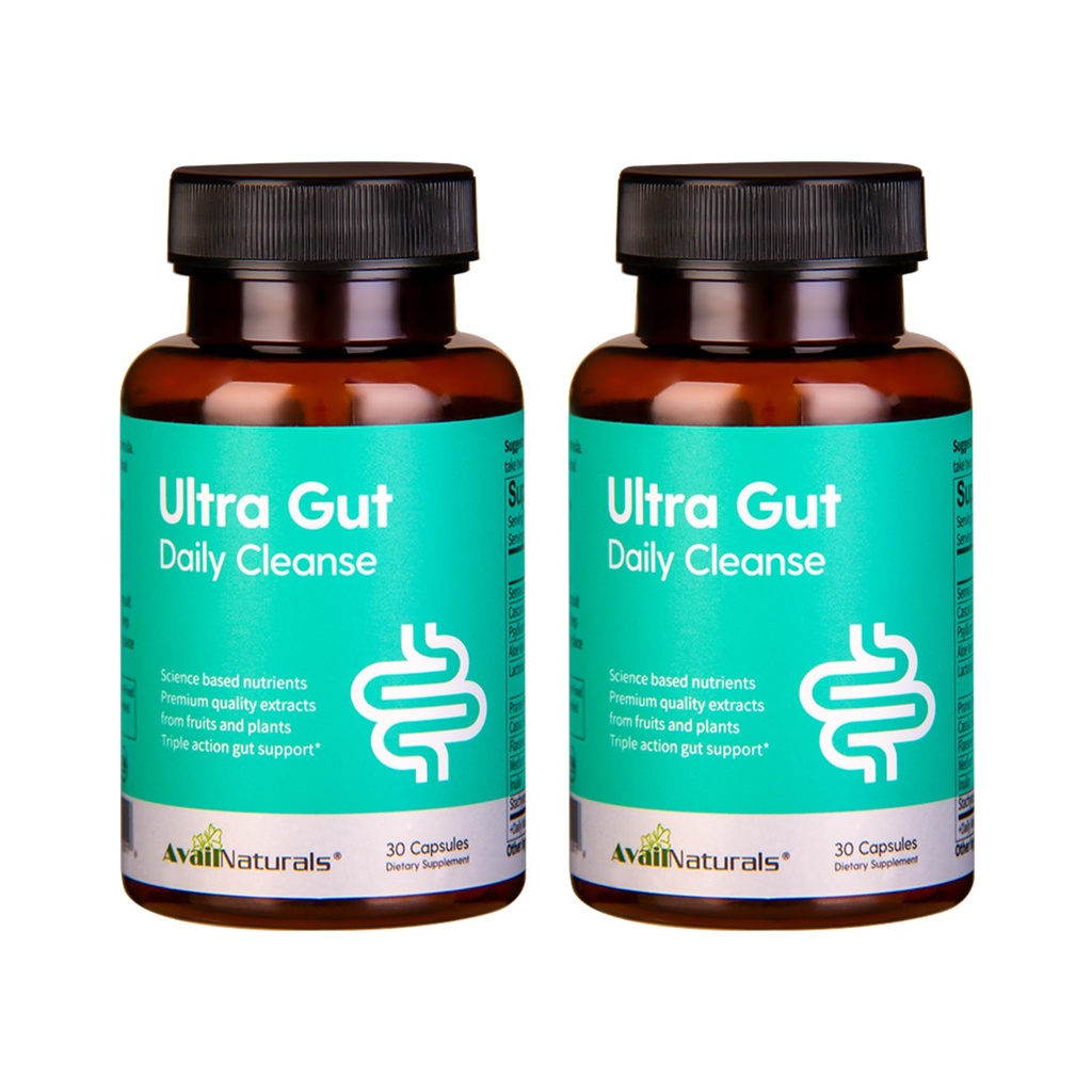 AvailNaturals Daily Cleanse - Gut & Colon Support｜Advanced Formula with Senna Leaf Extract & Cassia Seed｜Dietary Fiber for Digestive Health｜Contains 2.5 Billion Probiotics｜30 Capsules (2)