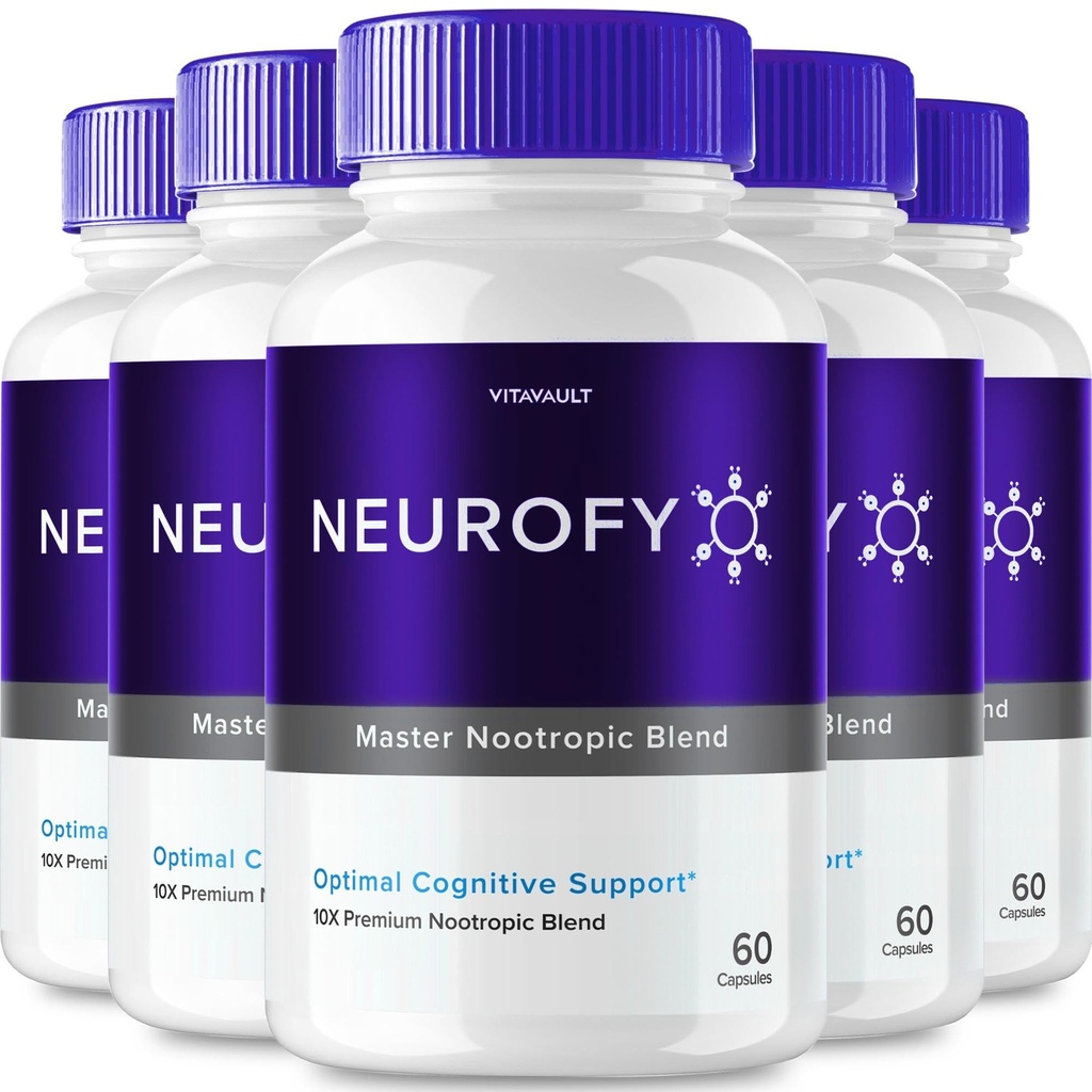 (5 Pack) Neurofy: Memory and Brain Health Supplement, 300 Capsules - Enhance Cognitive Function and Mental Clarity with Neurofy Nootropic Pills