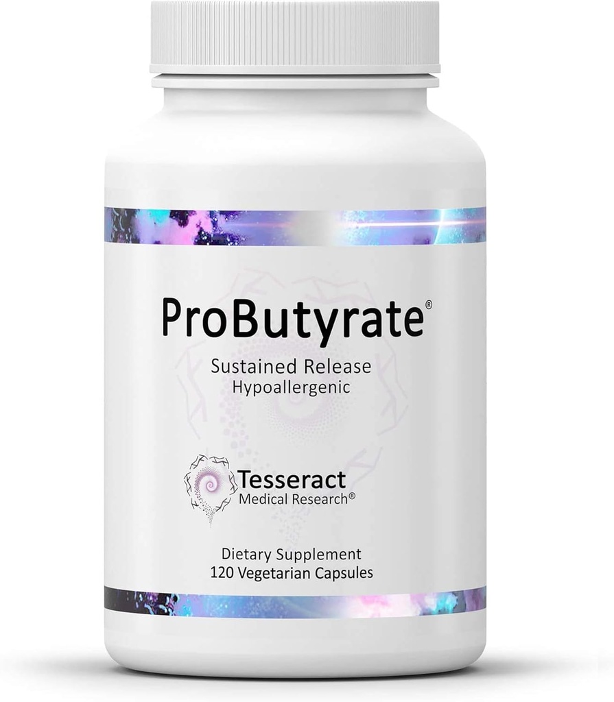 Tesseract Medical Research ProButyrate Gut Health Supplement, Butyric Acid Complex & CoQ10 Pro, Coenzyme Q10 pour la santé, la santé musculaire et la production d'énergie cellulaire