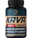 Kava Kava Capsules - 3 mois d'approvisionnement - 9 herbes avec Ginkgo Biloba, Ashwagandha Root, Coca andin, Graviola Leaf, Camomille, Valérien, Lemon Baume & Skullcap - Support Mood & Immune - 90 pilules