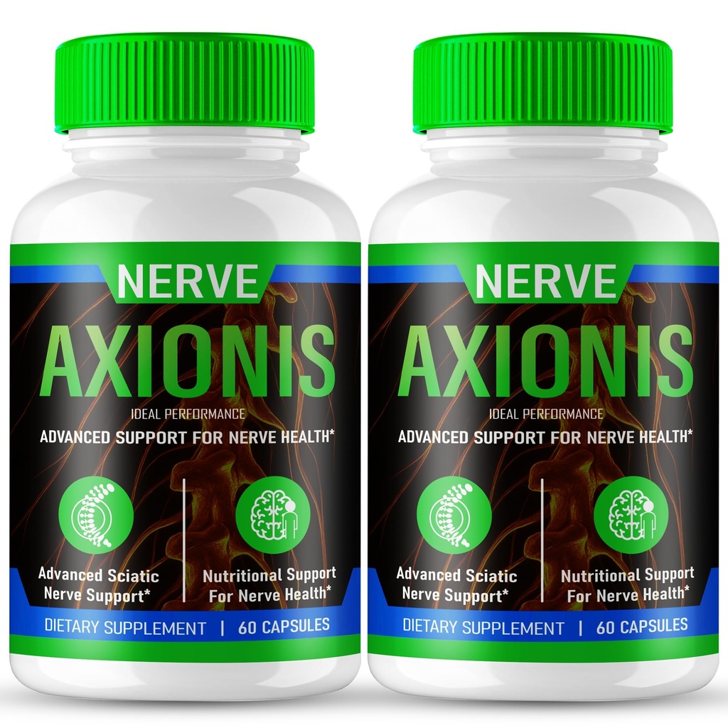 Nerve Axionis for Sciatica Capsules, Official Nerve Axionis Supplement Pills for Nerve Health Support - Maximum Strength, NerveAxionis All Natural Support to Maintain Healthy Nerves Reviews (2 Pack)