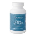 Dr Amen BrainMD Calm My Brain - 90 Capsules Vegan - Formule à action rapide avec Magnésium, Ashwagandha & L-Theanine - 30 portions