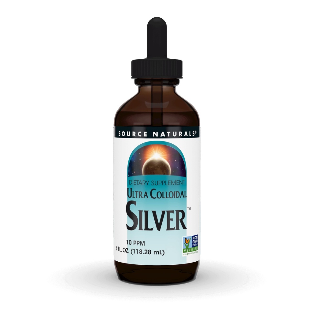 Source Naturals Ultra Colloïdal Silver - Supplément liquide pour le support du système immunitaire - 4 oz