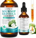Soursop Graviola goutte liquide, huile Soursop pour le soutien et la régénération, Immune Boost, Relax, foie et sommeil, Soursop Bitters liquide, végétalien, sucre et sans gluten, saveur naturelle, pour les hommes et les femmes-2 Fl Oz