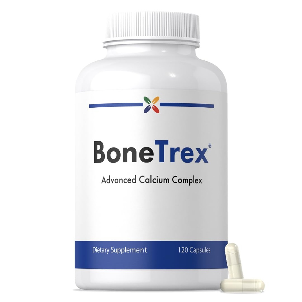 Stop Aging Now - Calcium Complex Supplement - 120 Capsules - BoneTrex with Magnesium, Vitamin D, Vitamin K2 and Boron