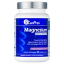 CanPrev Magnésium Bisglycinate avec Ashwagandha, B5, B6 & Vitamine C, 90 Veg Caps, 30 jours d'approvisionnement, soutien Nuits reposées et détente, aide l'énergie et fonction immunitaire, végétalien, non-OGM, laiterie, soja, gluten