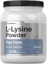 Horbäach L-Lysine Poudre de 2,2 lbs. Supplément sans aromatisé.