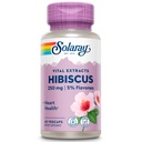 SOLARAY Hibiscus Flower Extract Sabdariffa Supplement - 250 mg, Healthy Cardiovascular Function Support for Men and Women, Non-GMO, Vegan Capsules - 60 Count VegCaps