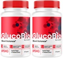 (2 Pack) GlucoBio Capsules - Gluco Bio officiel Pills de soutien, Formule avancée pour l'équilibre global, GlucoBio Pills, GlucoBio Supplément, Glucovio Reviews, 60 Capsules pendant 2 mois
